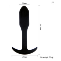THE BUTT BULLET BLACK SILICONE BUTT PLUG